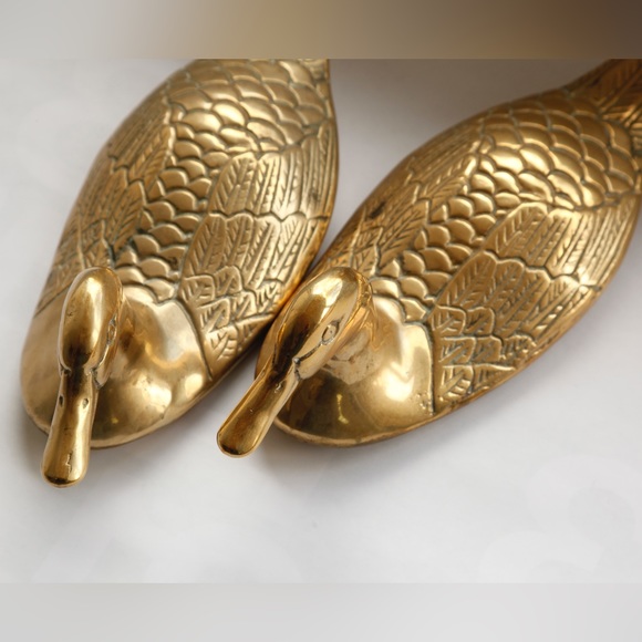Brass Mid-Century Ducks - Picture 6 of 6